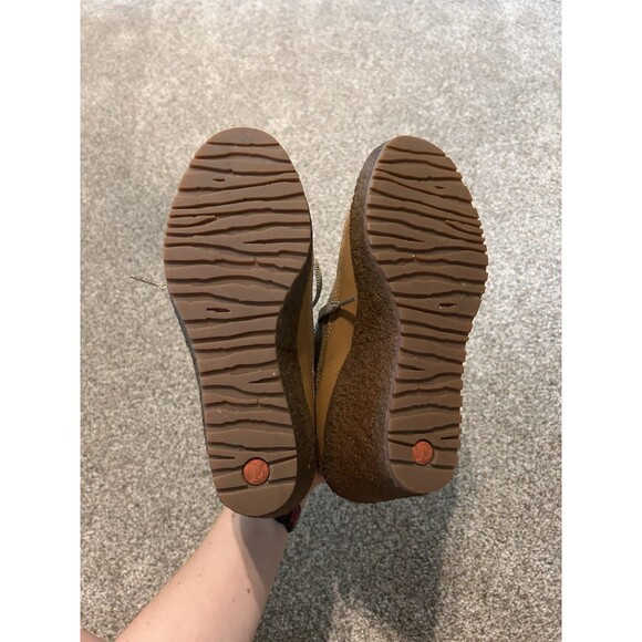 Merrell Tremblant Womens 7.5 Brown Leather Lace Up Wedge minimalist Ankle Boots - Picture 9 of 9